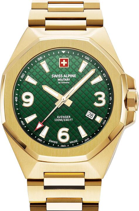 Actual product image Swiss Alpine Military 7005.1114 Avenger Men's Watch 42mm 10ATM (Sports watch, 42 mm)