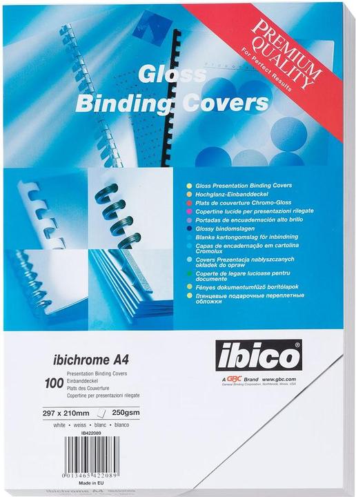 Image du produit GBC Matériau de couverture HiGloss blanc/blanc