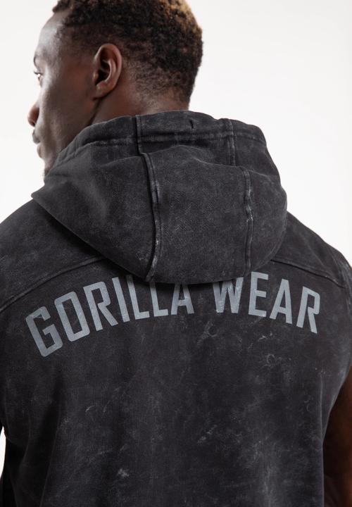 Actual product image Gorilla Wear Silverdale Ärmelloser Kapuzenpullover - Schwarz (M)