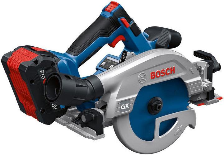 1x rip fence, 1x Bosch GKS 18V-57-2 GX Professional cordless portable circular saw
