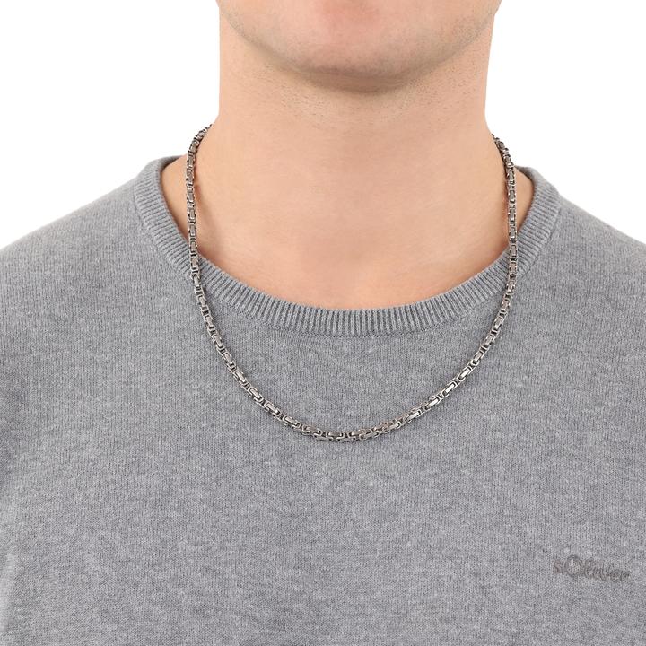 Produktbild S.Oliver Halsschmuck für Herren, Edelstahl (Edelstahl, 55 cm)
