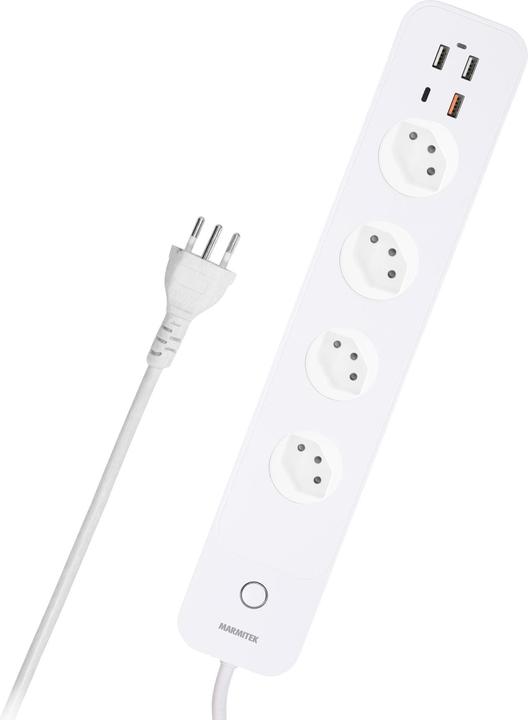 Marmitek Wlan-Steckerleiste (8 x, Typ 13, USB, USB-C, USB-A)