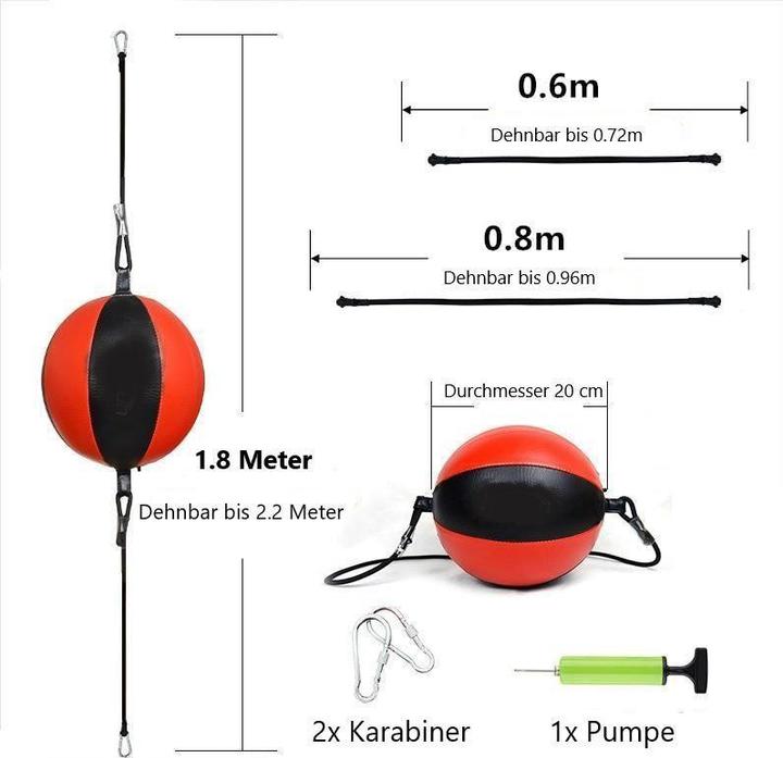 Immagine prodotto Spartanhub Boxe Speedball (180 cm, 0.35 kg)