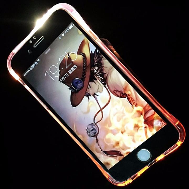 Produktbild König Design Handy Hülle LED Licht bei Anruf für Handy Apple iPhone 5 / 5s / SE Pink Case Neu (Apple iPhone 5)