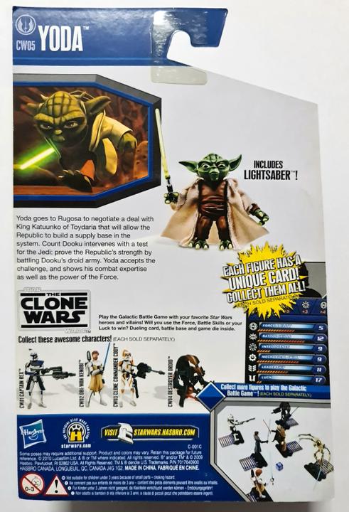Produktbild Hasbro Star Wars The Clone Wars Actionfigur 2010 CW05 Yoda