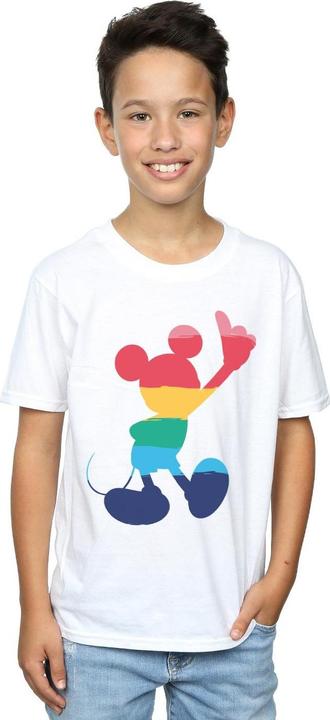 Actual product image Disney Boys Mickey Mouse Rainbow Pose T-Shirt (104)