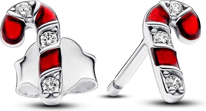 Pandora Funkelnde Rote Zuckerstangen Ohrringe (Silber 925)