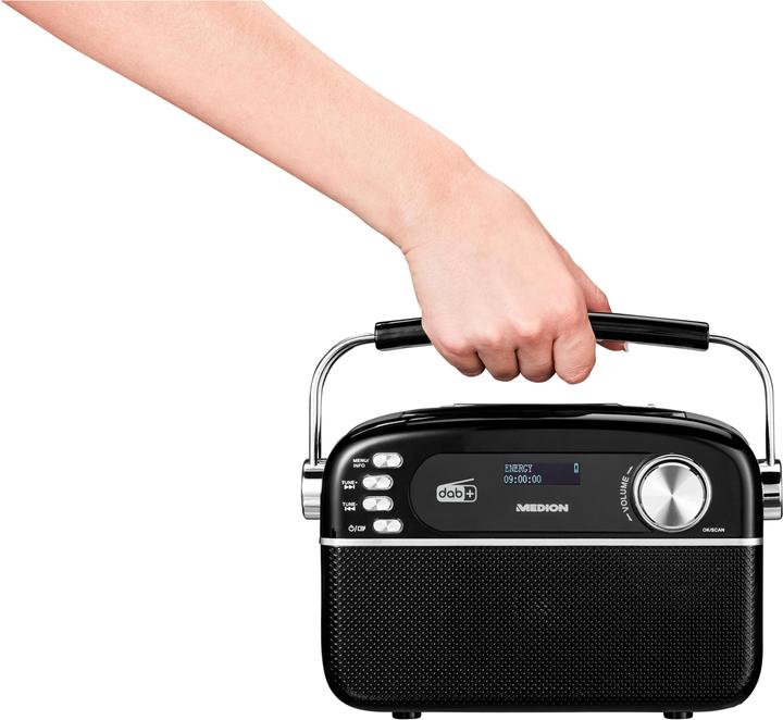 Actual product image Medion DAB+ Radio LIFE E66809 Black (DAB+, FM, VHF, PLL, Bluetooth)