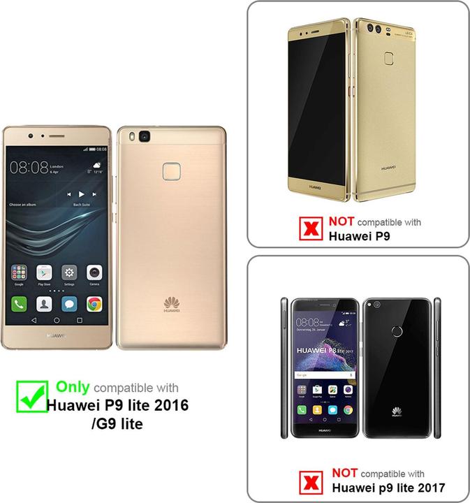 Produktbild Cadorabo Book mit View Doppelfenster Cover (Huawei P9 Lite)