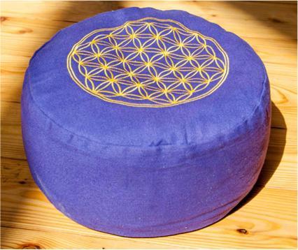 Actual product image Berk Flower of Life Meditation Cushion Purple (15 cm)
