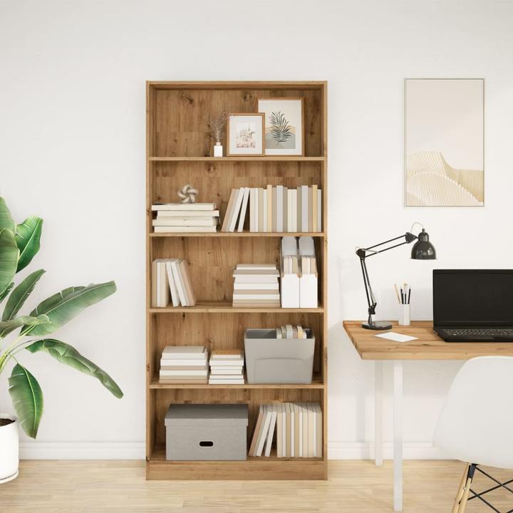 Produktbild VidaXL Bücherregal Regal Standregal Büroregal Aufbewahrungsregal Artisan-Eiche (80 x 24 x 176 cm)