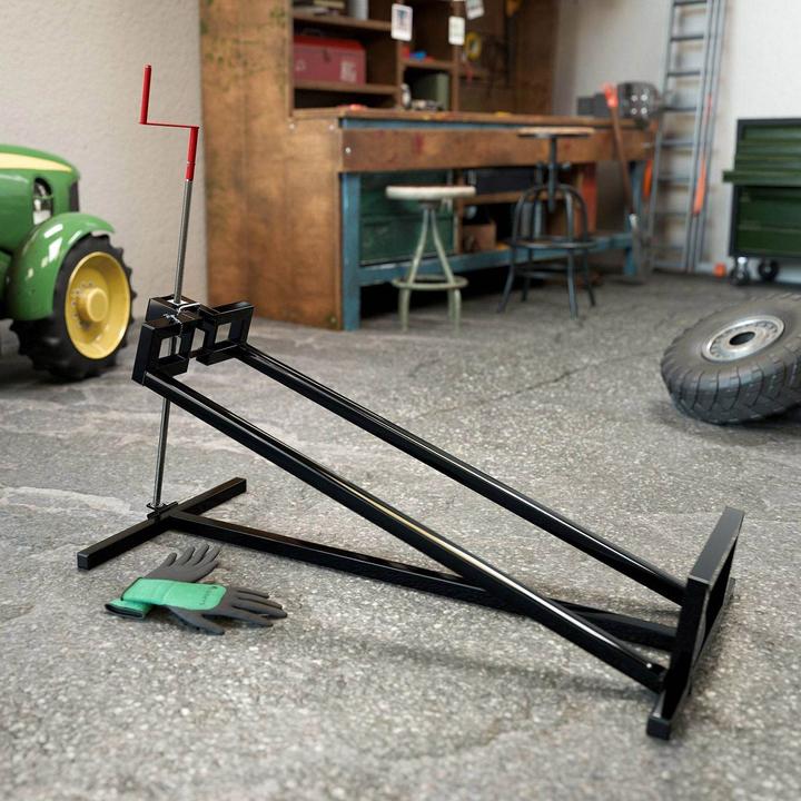 Actual product image Juskys Lawn tractor jack with gloves (Lawn tractor, Tractor accessories)