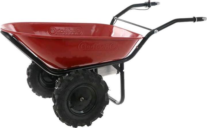 GeoTech AkkuSchubkarre mit Traktorreifen40V, 6Ah