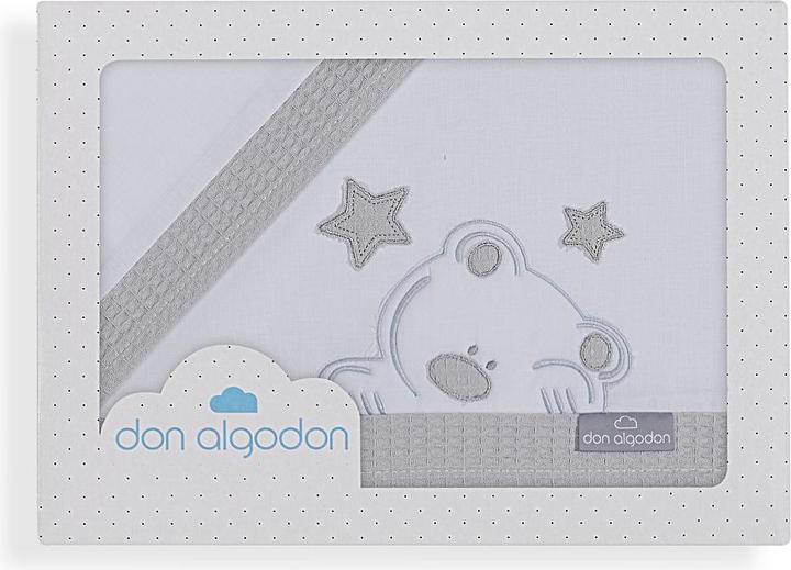 Produktbild Don Algodon 3STK BETTW. KINDERWAGEN(LAKEN106X72+SPANNB80X40X7+KISSEN38X25)-BAUMW.- W/GRAU