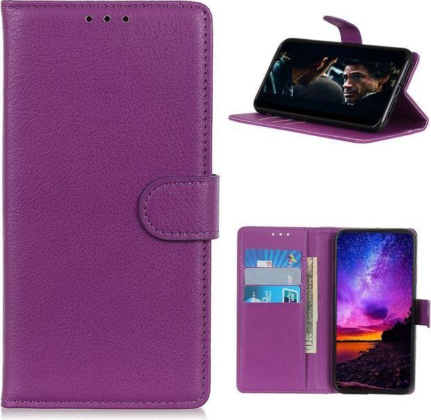 Actual product image MU Classic Litchi Leather Bookcover Series (Samsung Galaxy A42 5G)