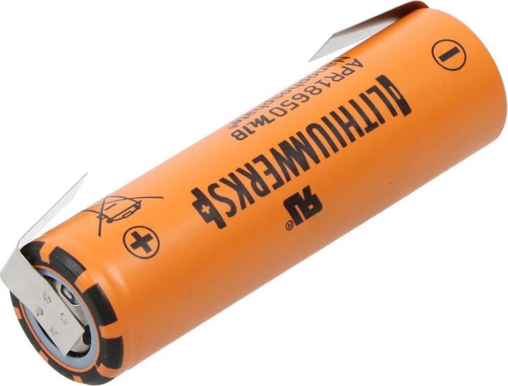 Immagine prodotto A123 Systems Batteria A123 APR18650M-A1 1100mAh 3.2V - 3.3V LiFePo4 con etichetta a saldare a forma di U (1 pz., 1100 mAh)