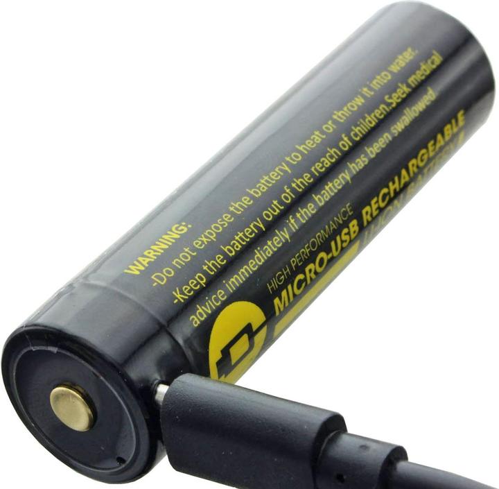Image du produit AccuCell Accu 18650 avec prise de charge micro-USB (1 pcs, 18650, 3300 mAh)
