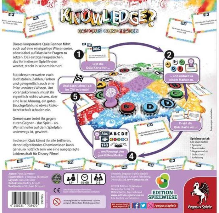 Image du produit Pegasus Connaissances? Le quiz sans questions (Edition Spielwiese) (Allemand)