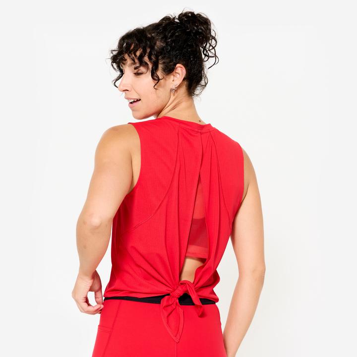Image du produit Decathlon Débardeur de Fitness Femme - Rouge (M)