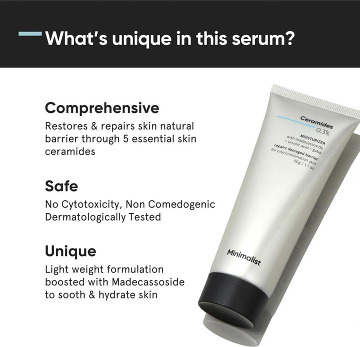 Produktbild Minimalist Ceramides 0.3% Moisturizer with Madecassoside (Gesichtsgel)