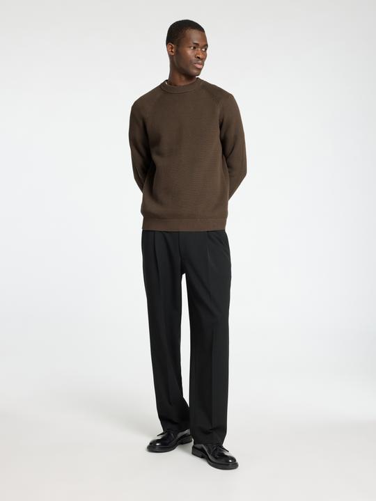 Actual product image Selected Homme 100% cotton jumper with round neckline (M)