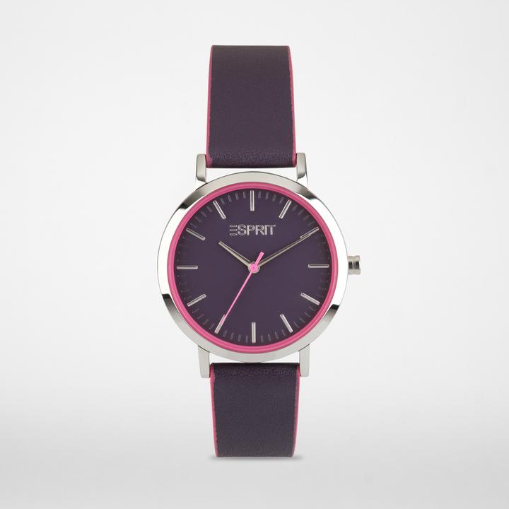Produktbild Esprit ES EVERYDAY 34MM 3H PLUM DIAL PLUM ST Armbanduhr (34 mm)