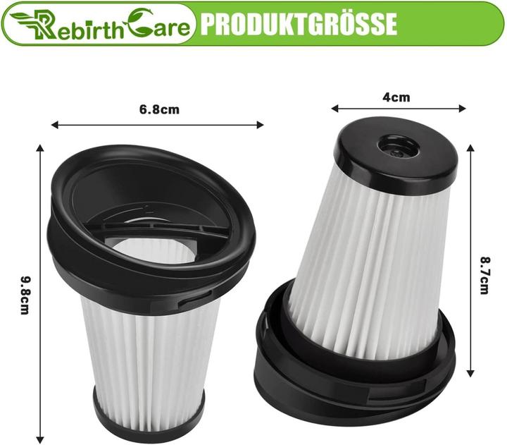 Image du produit Plutoos VCH9632 Filtre pour Grundig VCH9629 VCH9630 VCH9631 VCH9632 VCH9832 VCH9829 Aspirateur à main