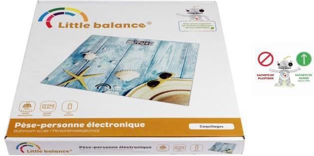 Image du produit Little Balance Coquillages Carré Pèse-personne électronique (180 kg)