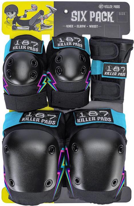 Actual product image 187 Killer Pads Junior Pads Six Pack (One size, Knee pad, Unique specimen)