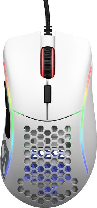 Actual product image Glorious PC Gaming Race Gaming mouse model D Minus (matt white) (Cable)