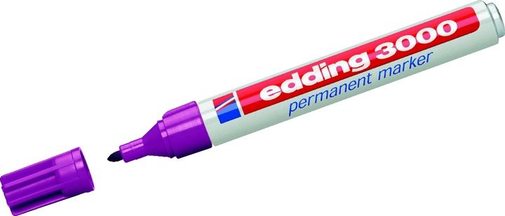 Produktbild Edding Permanent Marker 3000 (Violett, Rot, 1.50 mm, 1 x)
