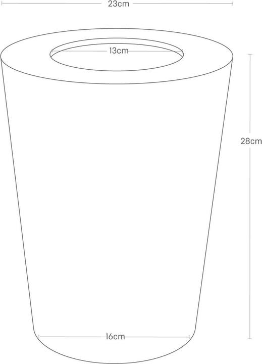 Produktbild Yamazaki - Trash Can Round - Rin - brown (1300 l)