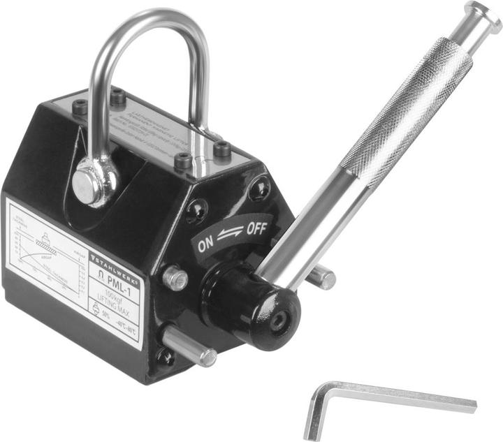 Actual product image Stahlwerk Lasthebemagnet mit 100 kg 220 lbs Tragkraft und 350kg 771 lbs Zugkraft (1 x)