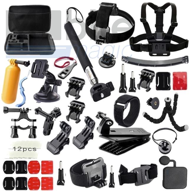 Produktbild Hermex Profi Action Kamera Zubehör Kit Bundle (Yi, Hero 2, Hero 4, Hero 3+, Hero 3, Hero 5 Session, Hero 6, hero 5)