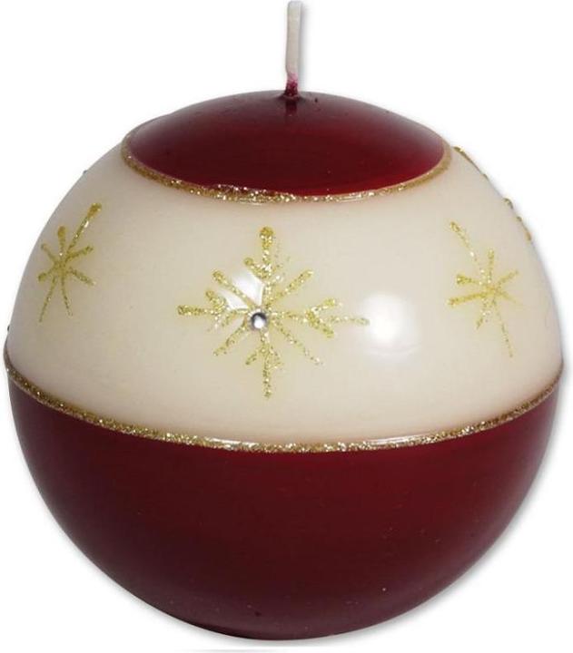 Actual product image Seyko Geschenke 110470 - Candle ball "Merkur" red, 10 cm