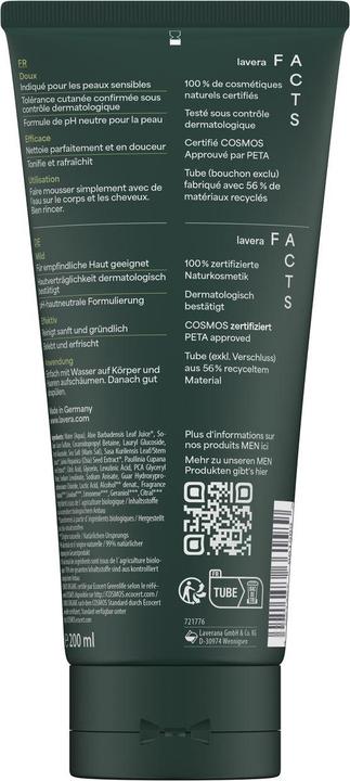 Nutritional values and ingredients Lavera 521003581 (200 ml)