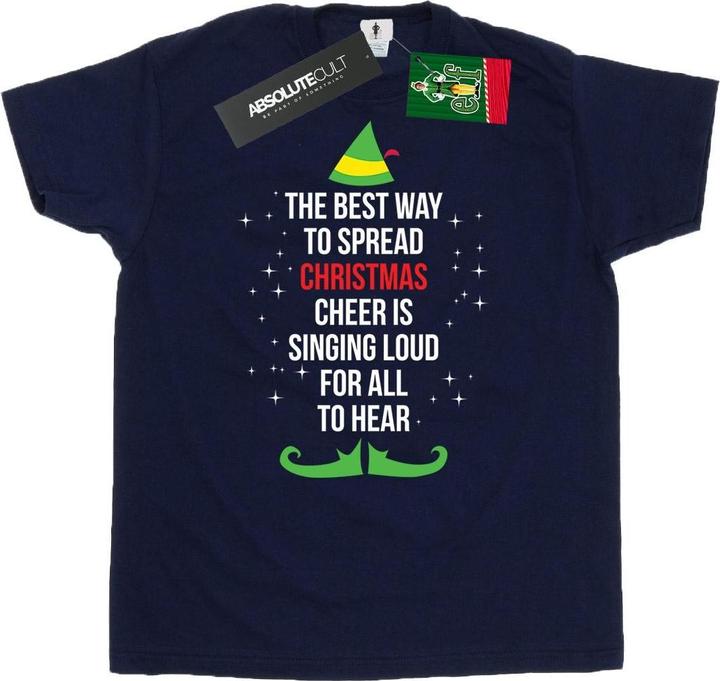 Elf Christmas Cheer Text TShirt (L)