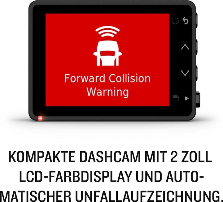Produktbild Garmin Dash Cam 67W (Bluetooth, Beschleunigungssensor, GPS-Empfänger, Eingebaute Anzeige, WQHD)
