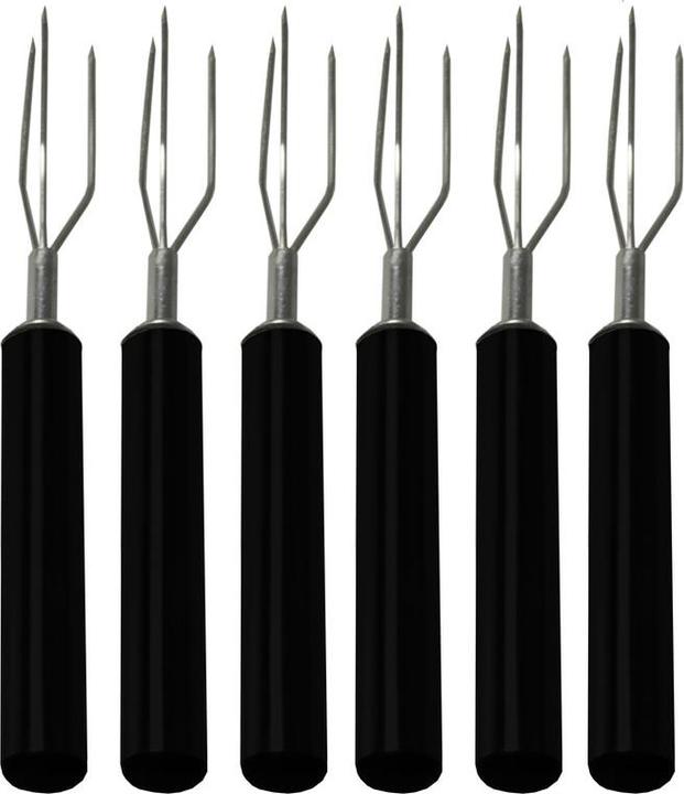 Actual product image Nouvel Potato forks, plastic handle, 6 pcs - black
