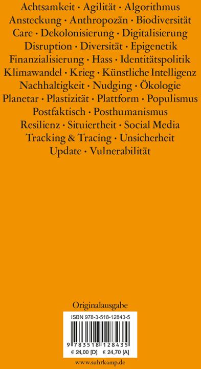 Valori nutrizionali e ingredienti Glossar der Gegenwart 2.0 (Tedesco, Susanne Krasmann, Thomas Lemke, Ulrich Bröckling, 2024)