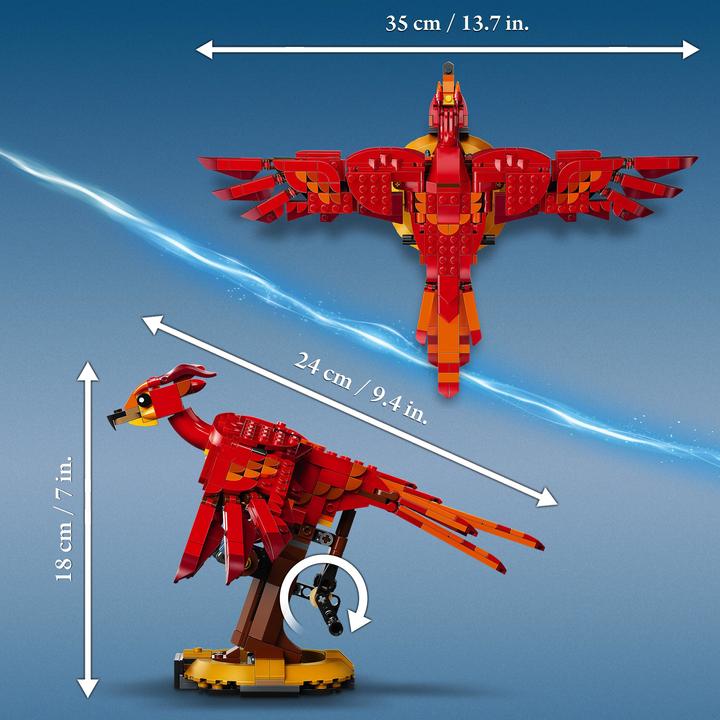 Actual product image LEGO Fawkes, Dumbledore's Phoenix (76394, LEGO Harry Potter, LEGO Rare Sets)