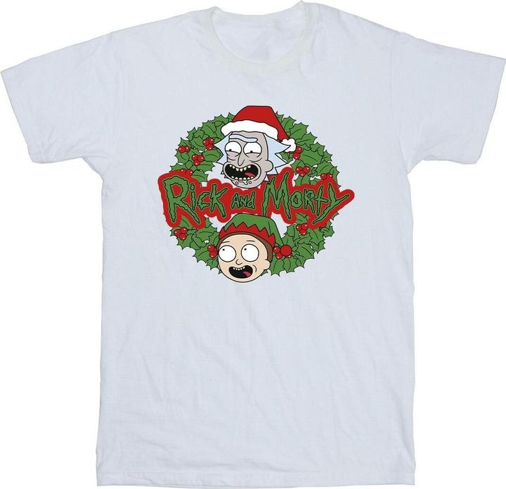 Immagine prodotto Rick And Morty Christmas Wreath Maglietta Uomo (XL)