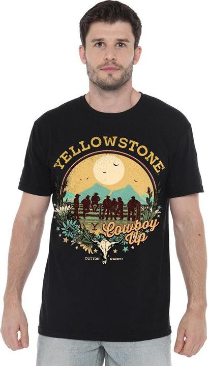 Actual product image Yellowstone Mens Cowboy Up T-Shirt (S)