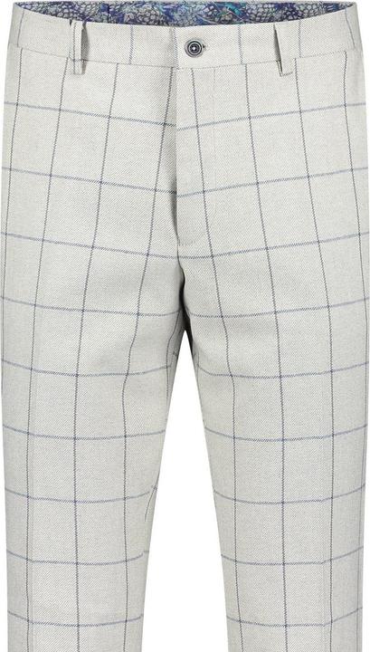 Actual product image Guide London Mens Italian Cotton Wool Checked Trousers (42)