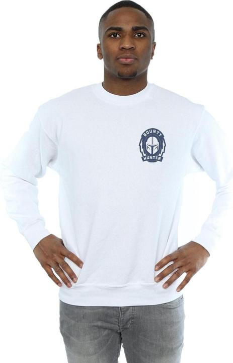Produktbild Star Wars The Mandalorian Bounty Hunter Badge Breast Print Sweatshirt (L)