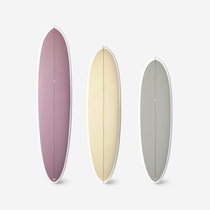Produktbild Olaian Surfboard Hybrid aus Harz 8' 62 l mit drei Finnen lila (8')