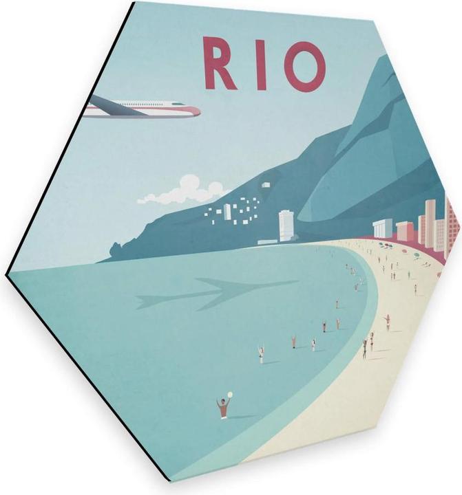 Actual product image Trenddeko Rivers - Rio de Janeiro (55 x 47 cm)