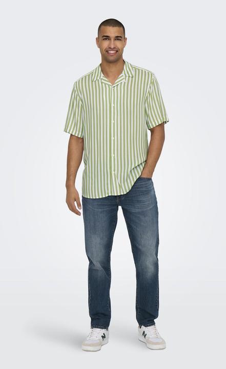Actual product image Only & Sons Striped short sleeve shirt (XS)