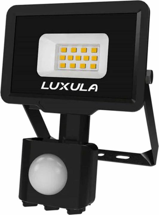 Image du produit Luxula Projecteur LED avec détecteur de mouvement, EEK : F, 10W, 1000lm, 4000K, noir (1000 lm, E10, IP65)
