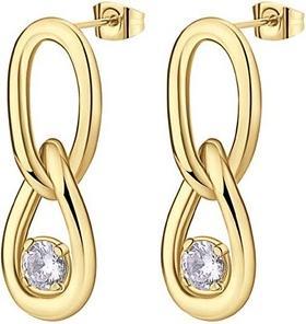 Immagine prodotto Brosway - Timeless dangle earrings made of gold-plated steel Ribbon BBN42 (Acciaio placcato oro)